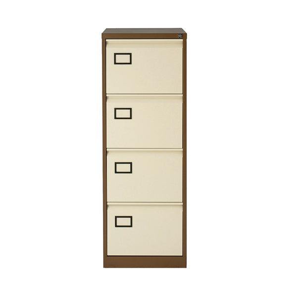 Standard Filing Cabinet 4 drawer H1321mm Coffee/Cream