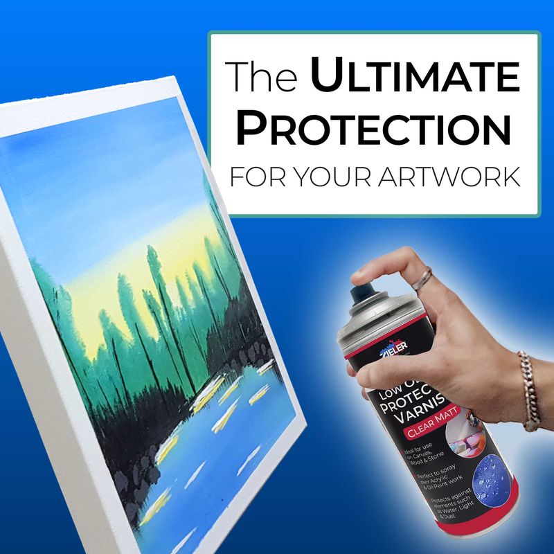 Zieler Low Odour Protective Varnish Spray - Clear Matt
