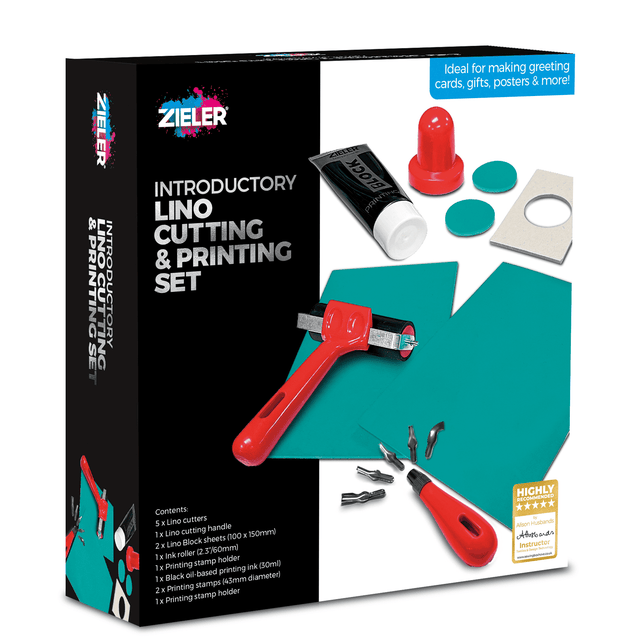 Zieler Introductory Lino Cutting & Printing Set