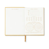 DesignWorks Hard Cover Suede Journal - Ochre Radiant Sun Block