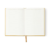 DesignWorks Hard Cover Suede Journal - Ochre Radiant Sun Block
