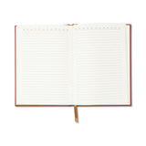 DesignWorks Hard Cover Suede Journal - Radiant Terracotta Rays
