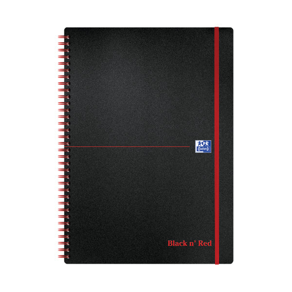 Black n' Red Wirebound Polypropylene Notebook 140 Pages A4 (Pack of 5) 100080166
