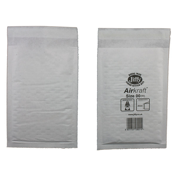 Jiffy Airkraft Mailer Size 0 Box Of 100 In White - Foto 2