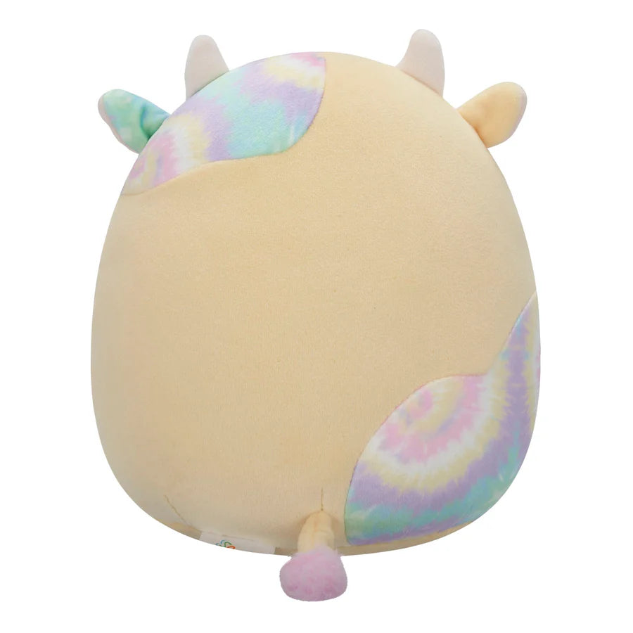 Squishmallows 7.5 Inch - Rina Yellow Cow with Tie Dye Spots