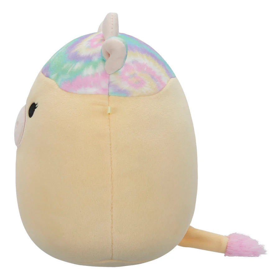 Squishmallows 7.5 Inch -Rina Yellow Cow with Tie Dye Spots