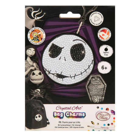 Crystal Art Bag Charm - Jack Skellington