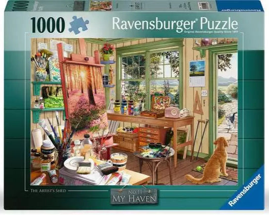 1000 Piece Puzzle - My Haven No.11: The Artist's Shed