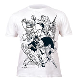 Colour in T-Shirt DC Comics Justice League 5-6 Years