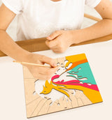 Splat Planet Wood Art Kit - Hummingbird