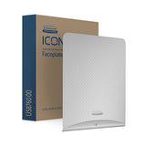 Kimberly Clark ICON Faceplate For Automatic Rolled Hand Towel Dispenser Silver Mosaic 58760