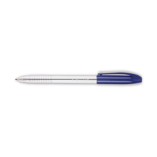 Q-Connect Grip Stick Ballpoint Pen Medium Blue (Pack of 20) KF02458