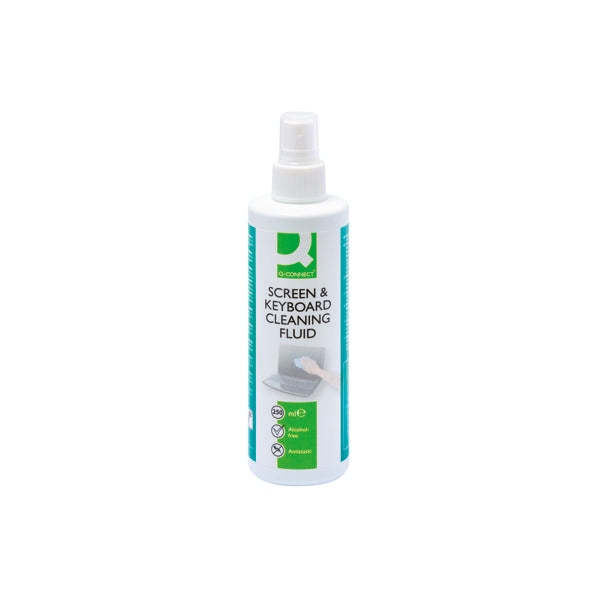 Q-Connect Screen and Keyboard Cleaning Fluid 250ml KF04502