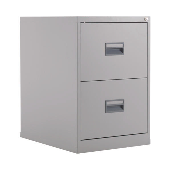 Talos 2 Drawer Filing Cabinet 465x620x700mm Grey KF78764