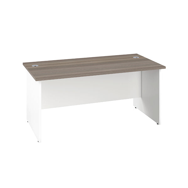 Jemini Rectangular Panel End Desk 1200x800x730mm Grey Oak KF804659