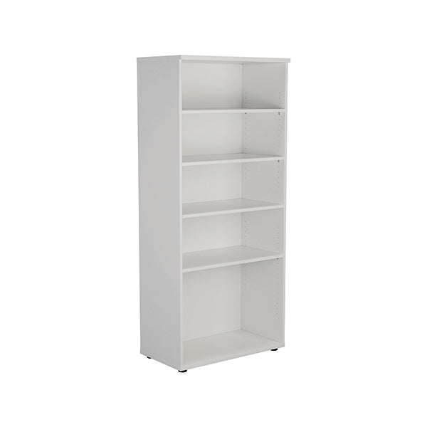 Jemini Wooden Bookcase 800x450x1800mm White KF811022