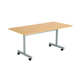 Jemini Rectangular Tilting Table 1600x800x730mm Nova Oak/Silver KF822411