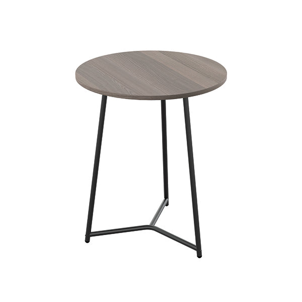 Jemini Trinity Mid Table 600x600x735mm Grey Oak/Black KF823452