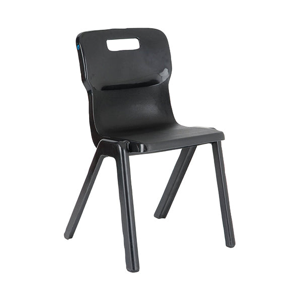 Titan One Piece Classroom Chair 482x510x829mm Charcoal (Pack of 10) KF838721