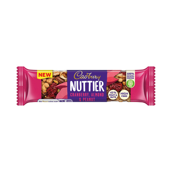 Cadbury Nuttier Cranberry/Almond Chocolate 40g (Pack of 15) 4260511