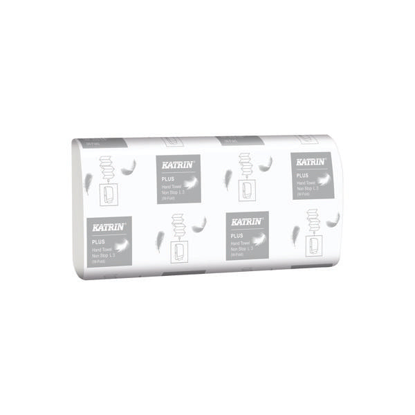 Katrin Plus Hand Towel Non Stop L3 Handy Pack x25 (Pack of 2250) 61600