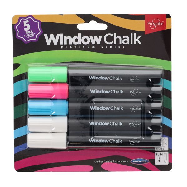 Pro:scribe Window Chalk Markers (5 Pack)