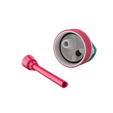 BPA free water bottle with Straw lid-Flamingo