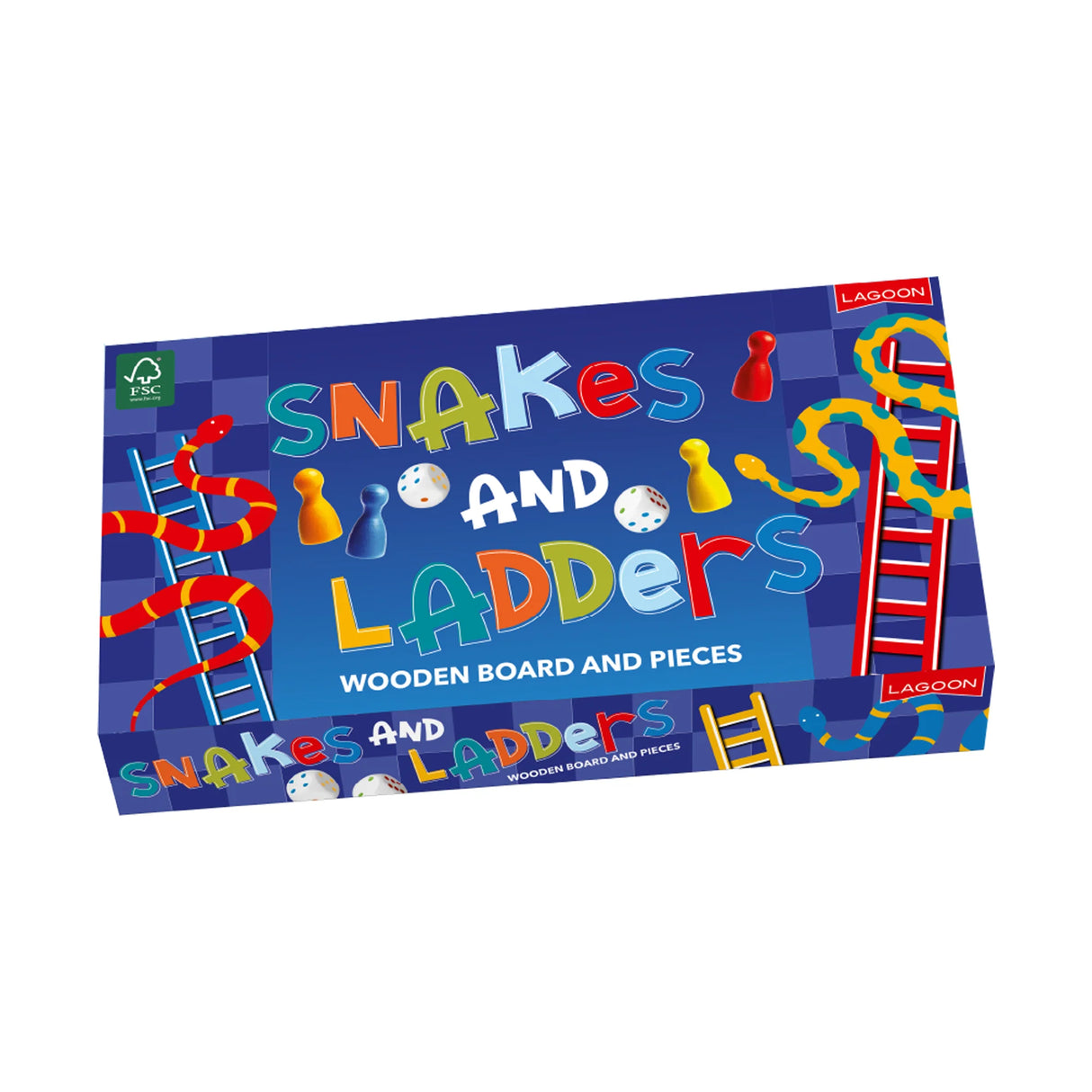 Snakes and Ladders - Wooden Game