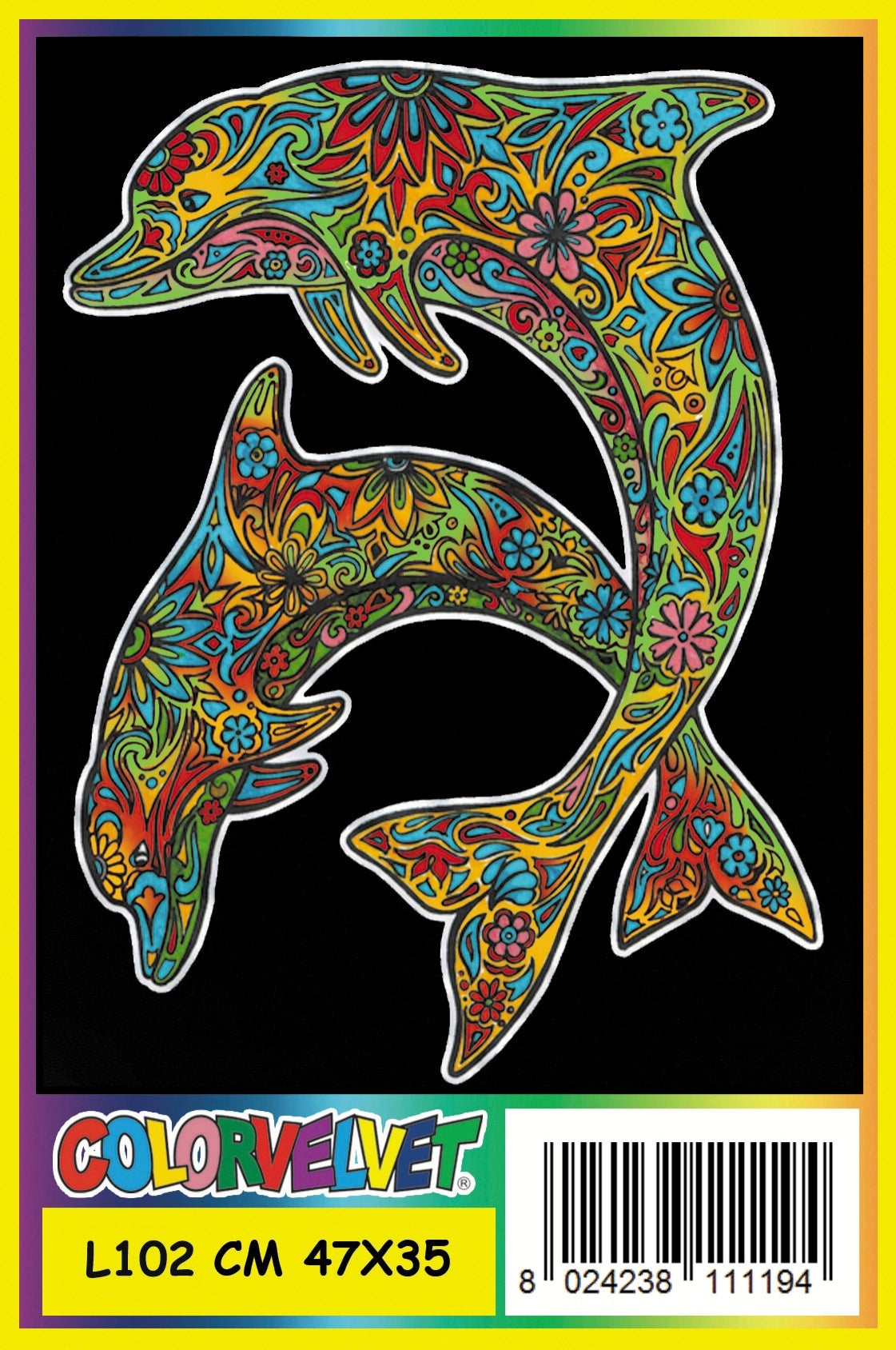ColorVelvet Large - Hawaii Dolphins