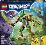 LEGO Fox Guardian Mech set packaging with characters and dragon on a colorful box