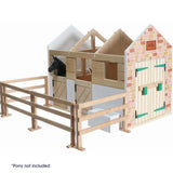 Lottie Doll Accessories - Toy Horse Stable Playset