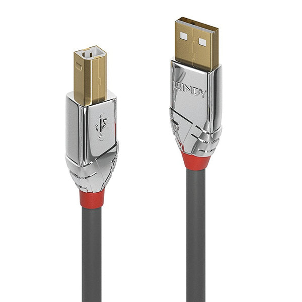 Lindy Cromo Line USB 2.0 Type A to B Cable 5m Grey 36644