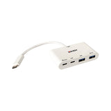 Lindy 4 Port USB 3.1 Gen 2 Typ C Hub with Power Delivery White 43093