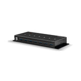 Lindy 7 Port USB 3.0 Metal Hub Black 43128
