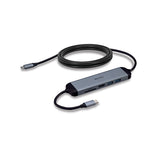 Lindy DST-Micro 140 USB-C Laptop Micro Docking Station with 4K Support 1.4m 60W Charging Cable 43326