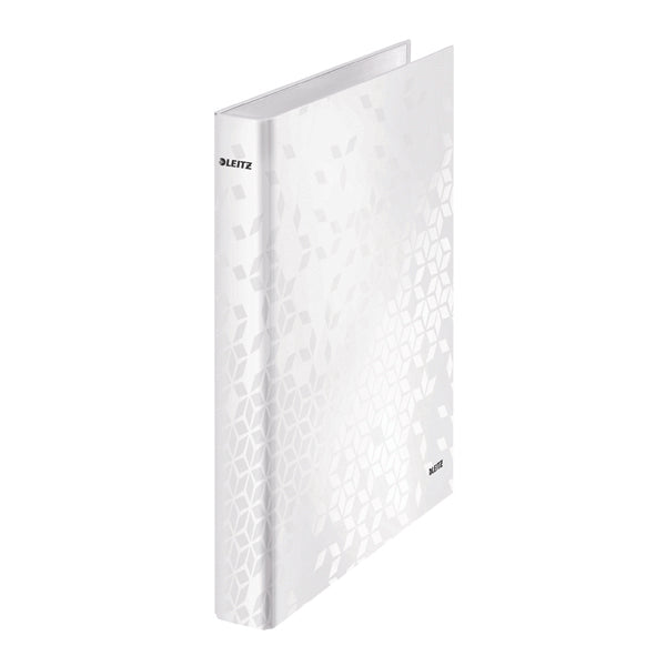 Leitz WOW Ring Binder 2 D-Ring 25mm A4 White (Pack of 10) 42410001