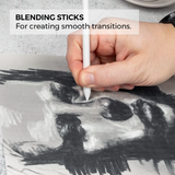 Zieler Artists Charcoal Drawing Tin Set (24 Pieces)