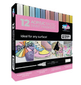 Zieler 2 Acrylic Pastel Paint Pens - Fine Pastel Shades