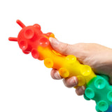 Light Up Suction Push Popper Caterpillar