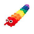Light Up Suction Push Popper Caterpillar