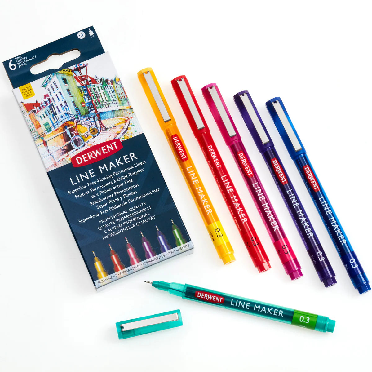 Derwent Line Maker Colour (6 Pack)