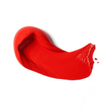 Red paint swatch on a white background