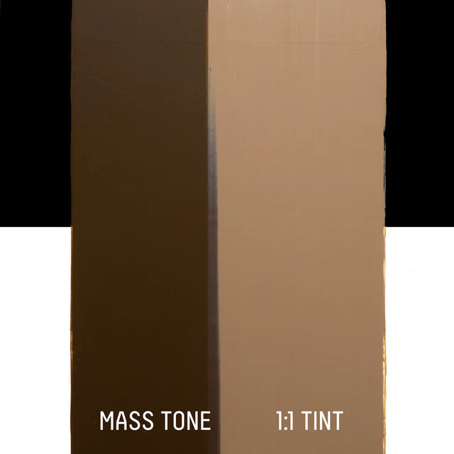 Liquitex Heavy Body Acrylic Paint 138ml - Burnt Umber two tone swatch