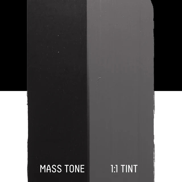 Two shades of Liquitex Heavy Body Acrylic Paint 138ml in Mars Black