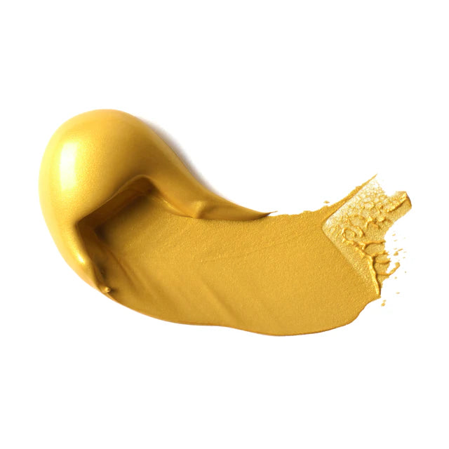 Iridescent Bright Gold swatch on a white background