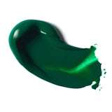 Swatch of green paint on a white background