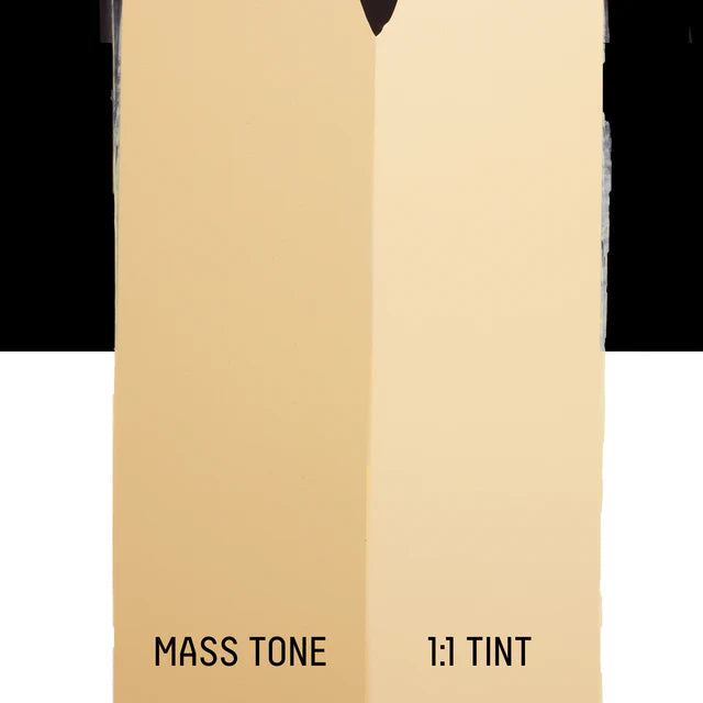 Liquitex Heavy Body Acrylic Paint Unbleached Titanium two tone colour swatch on a white background