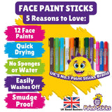 Little Brian Face Paint Sticks Classic (12 Assorted)
