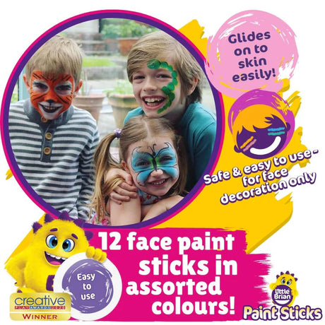Little Brian Face Paint Sticks Classic (12 Assorted)