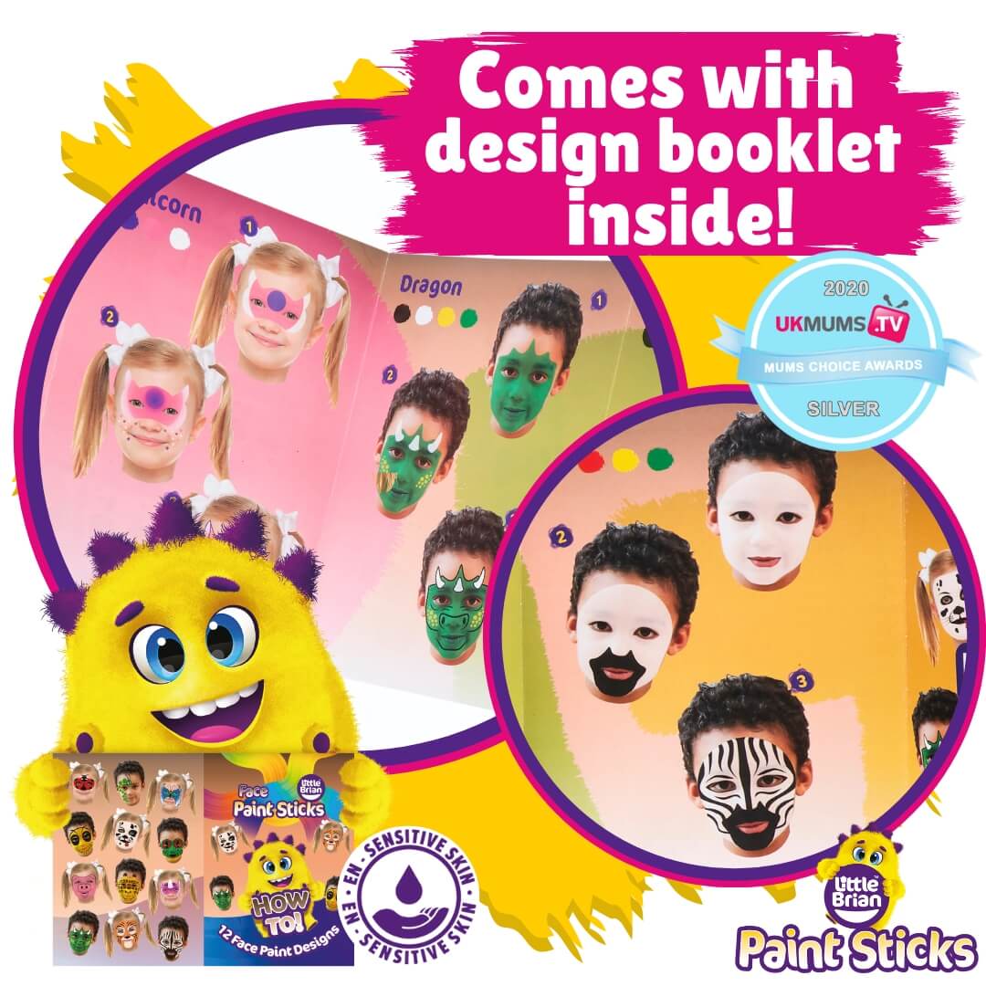 Little Brian Face Paint Sticks Classic (12 Assorted)